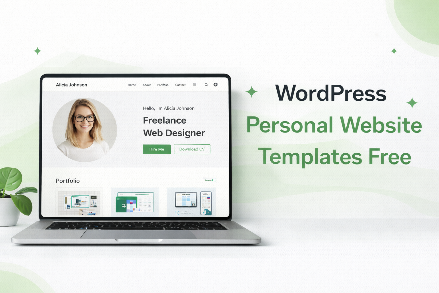 wordpress personal website templates free