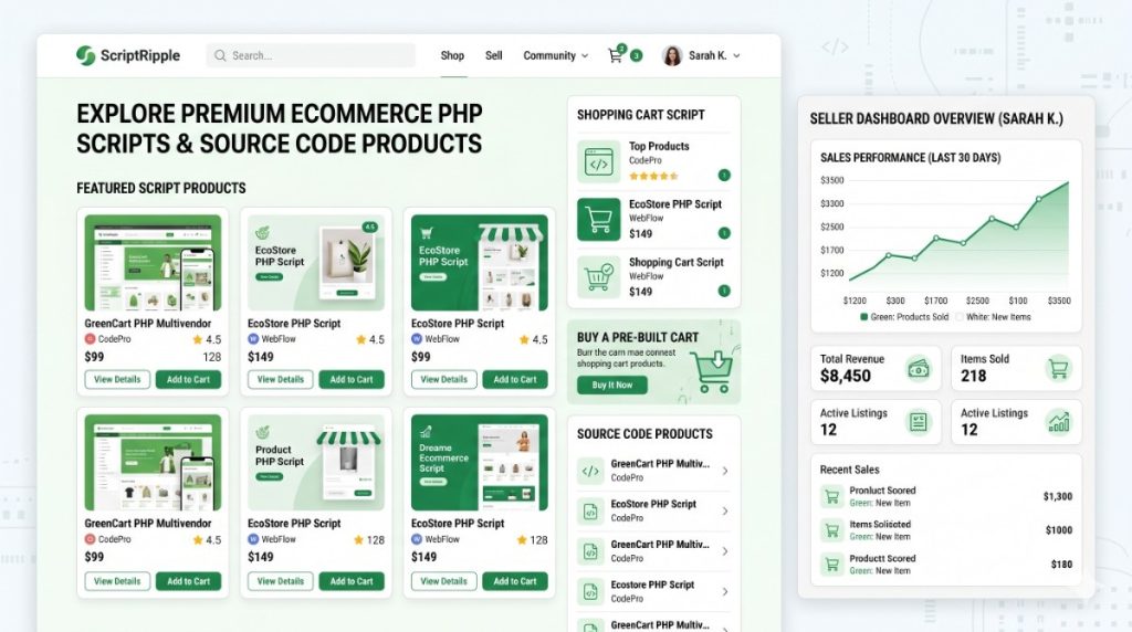 PHP shopping cart script