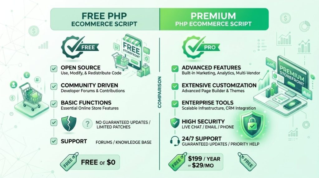 free ecommerce PHP script
