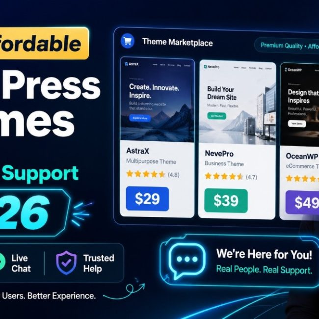Affordable WordPress Themes with Good Customer Support in 2026