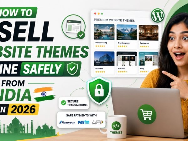 How to Sell Website Themes Online Safely from India in 2026