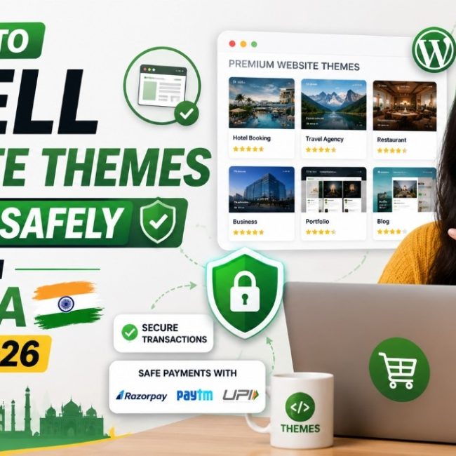 How to Sell Website Themes Online Safely from India in 2026