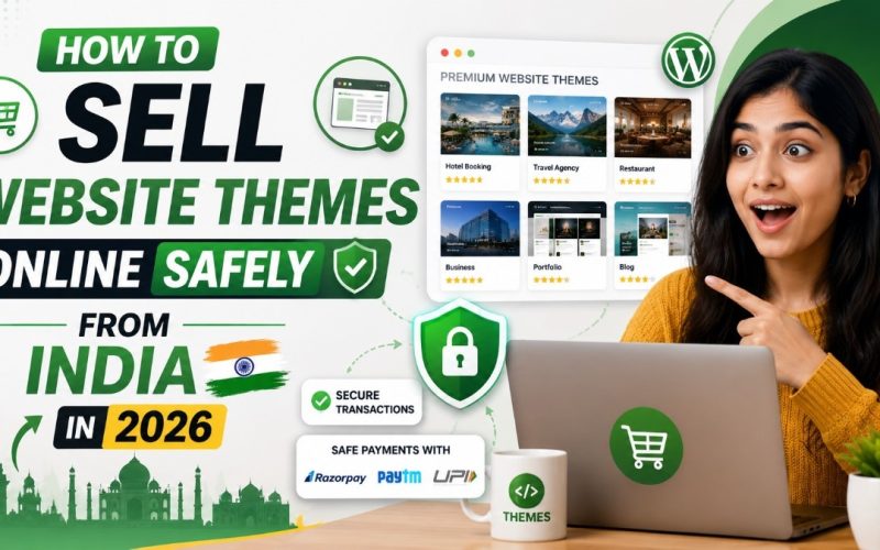 How to Sell Website Themes Online Safely from India in 2026
