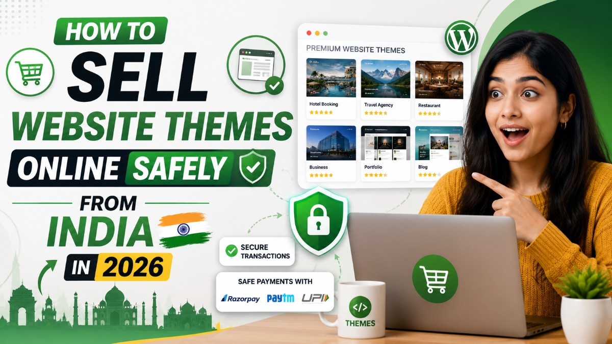 How to Sell Website Themes Online Safely from India in 2026